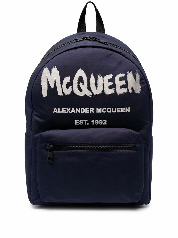 Photo: ALEXANDER MCQUEEN - Logo Print Backpack