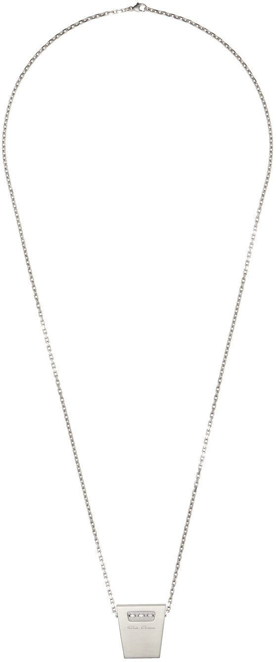 Rick Owens Silver Trunk Necklace Rick Owens