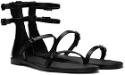 Max Mara Black Evegflat Sandals