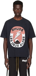 Rhude Black 'Les Deux Alpes' T-Shirt