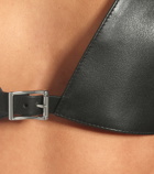 Saint Laurent - Leather bra