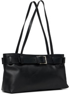 St. Agni Black Belt Detail Baguette Bag