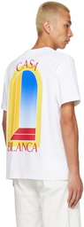 Casablanca White L'Arche De Jour T-Shirt