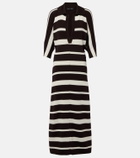 Proenza Schouler Solana striped wool and silk maxi dress