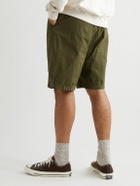 Applied Art Forms - DM3-3 Straight-Leg Pleated Cotton and CORDURA-Blend Shorts - Green