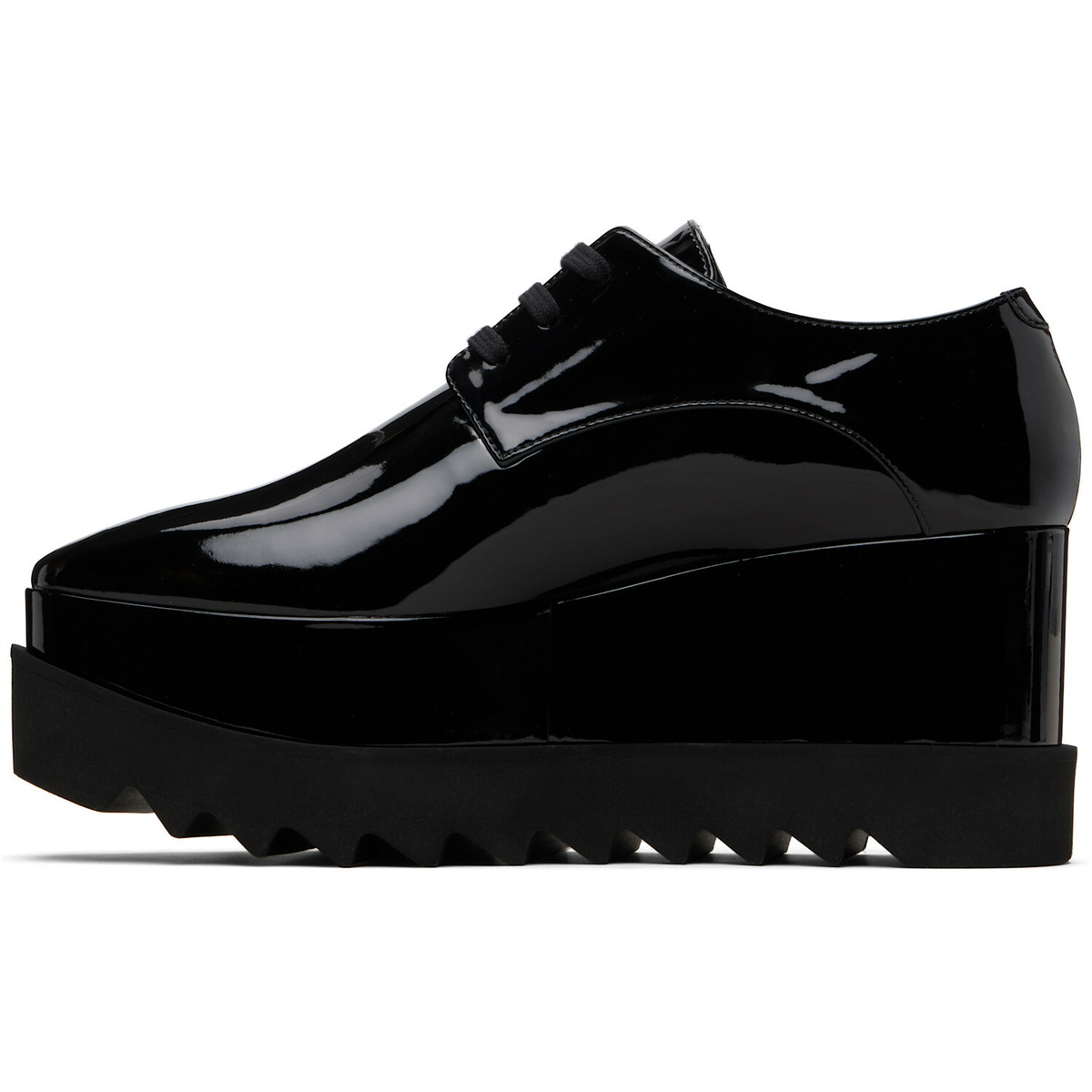 Stella McCartney Black Limited Edition Elyse Monochrome Platform Derbys