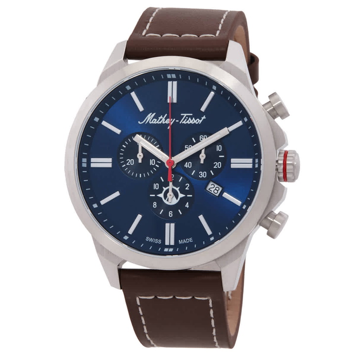 Photo: Mathey-Tissot Field Scout Chronograph Quartz Blue Dial Mens Watch MTWG3001101