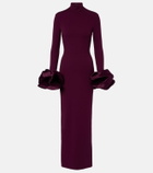 Solace London Viviana ruffled gown