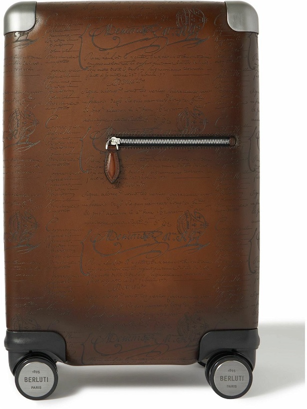 Photo: Berluti - Formula 1005 Scritto Venezia Leather Suitcase