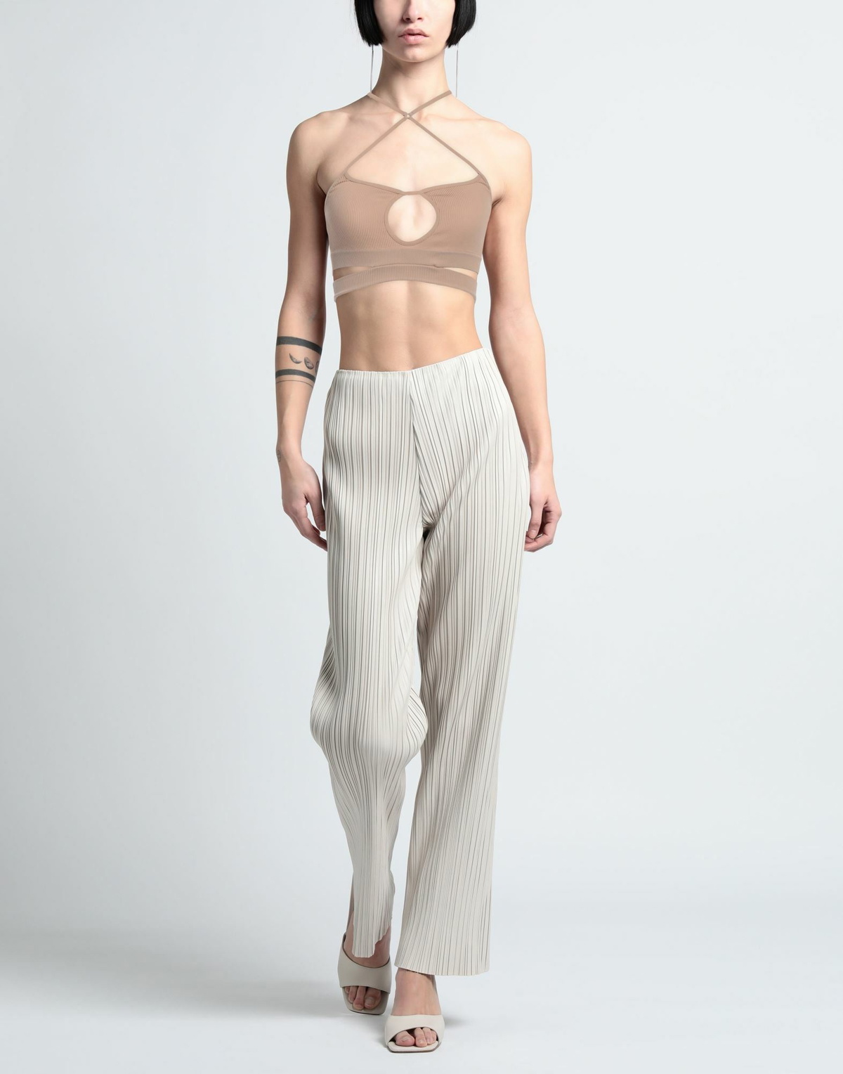 Andreādamo Womens Top Sand