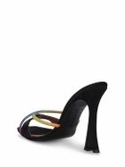 D'ACCORI - 100mm Lust Satin & Crystals Sandals