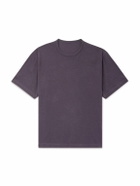 Stòffa - Cotton and Silk-Blend Piqué T-Shirt - Purple