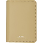 A.P.C. Beige Stefan Card Holder