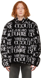 Versace Jeans Couture Black Printed Jacket