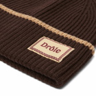 Drôle de Monsieur Men's Drole De Monsieur Logo Beanie in Brown 