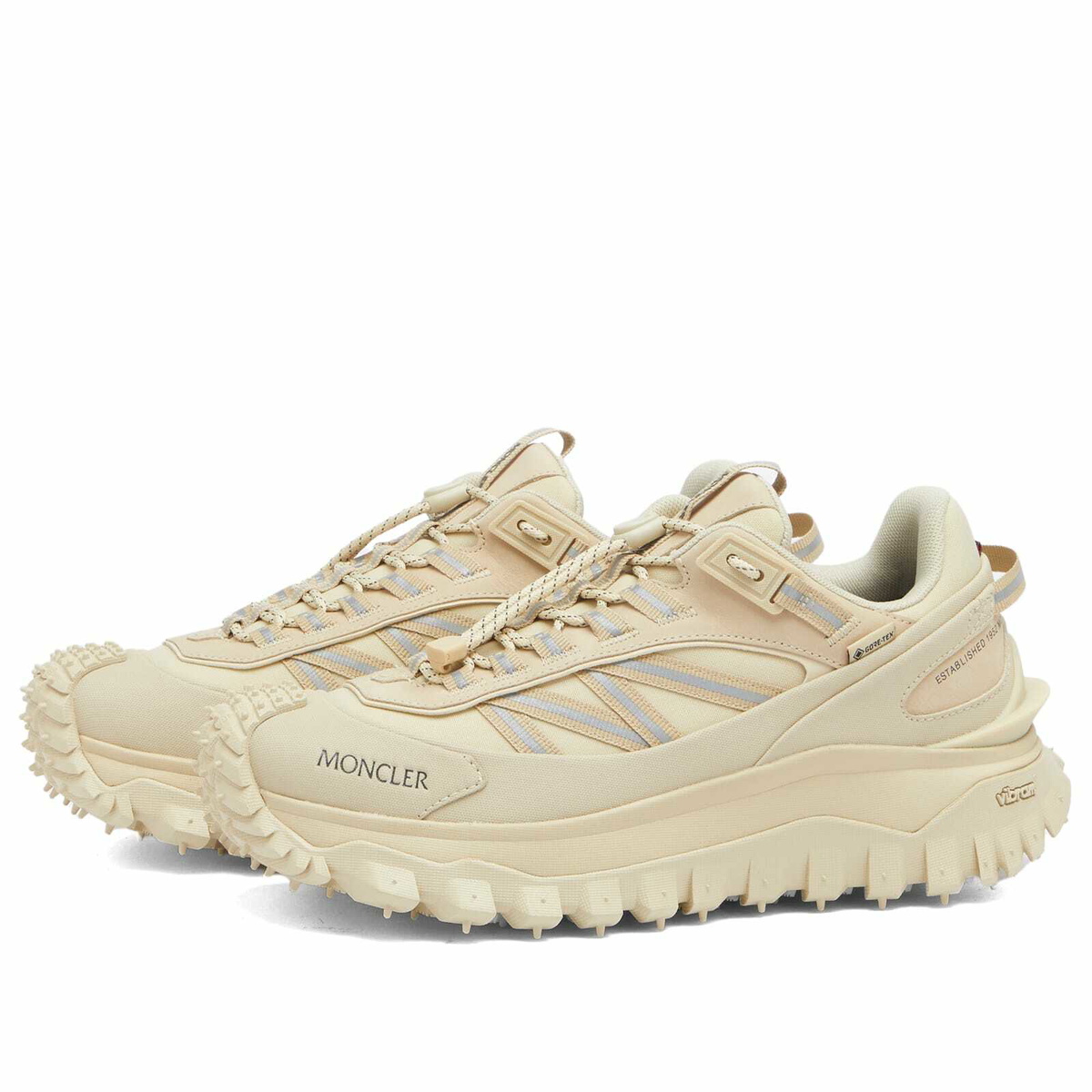 Moncler Women's Trailgrip Gore-Tex Low Top Sneakers in Beige