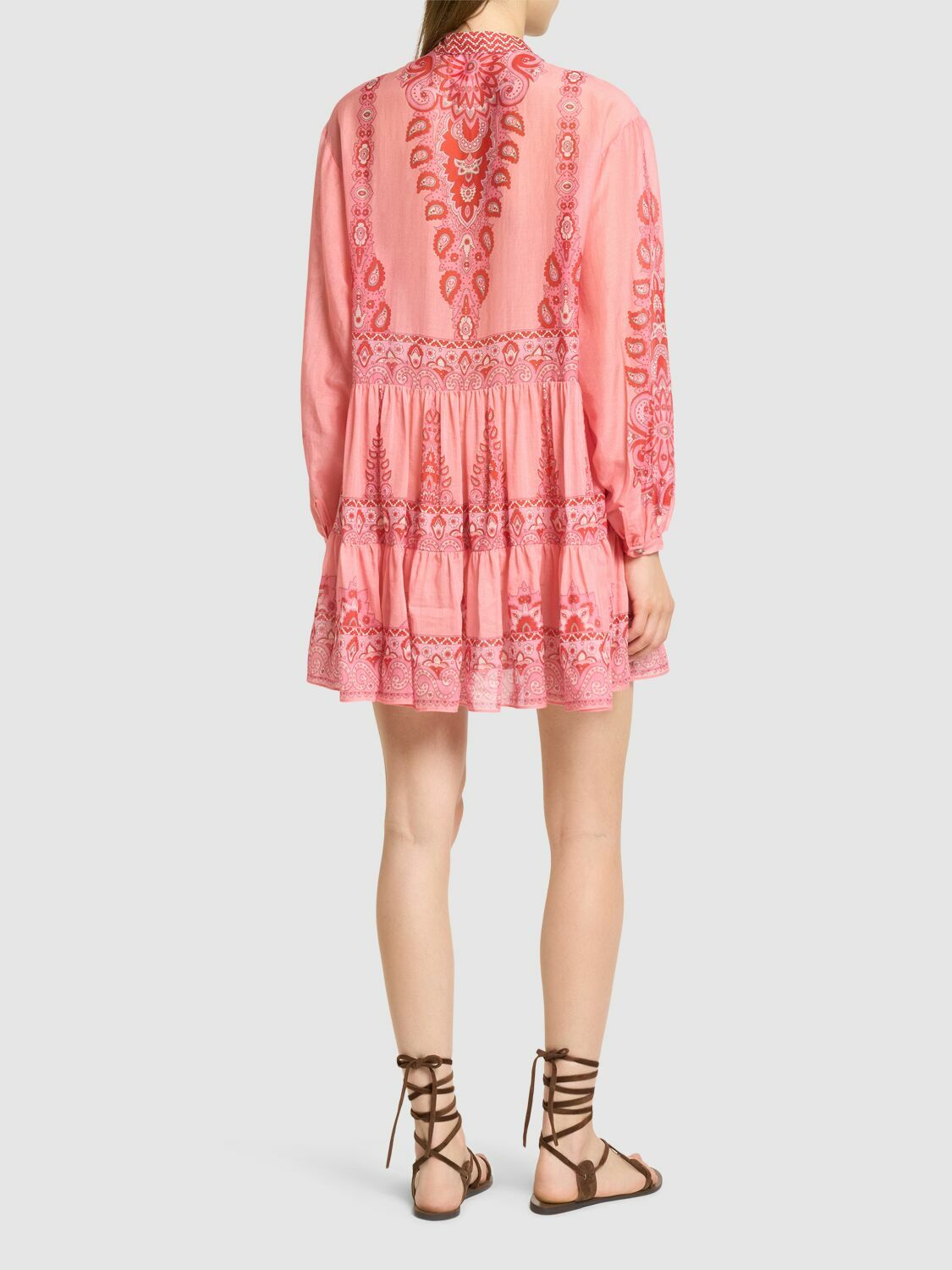 【送料&関税込】Etro virginia Minidress ETRO - Jacquard V-neck Sleeveless Mini Dress Etro