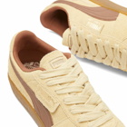 Puma Palermo Hairy Sneakers in Chamomile/Brown Mushroom