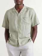 Onia - Convertible-Collar Linen and Lyocell-Blend Shirt - Green