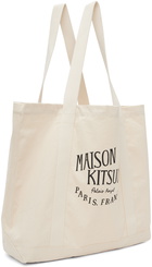 Maison Kitsuné Beige Palais Royal Tote