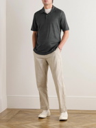 Hartford - Linen Polo Shirt - Gray