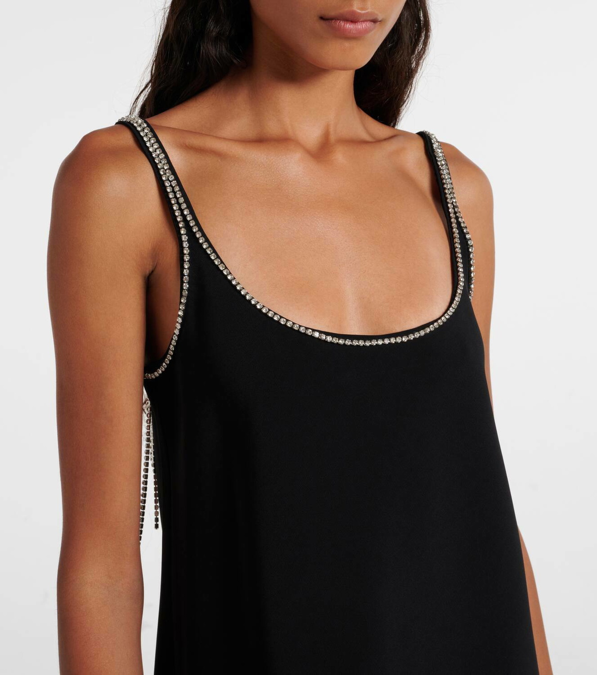 Sportmax Abetone1234 embellished cady slip dress Sportmax