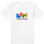 Lo-Fi Men's Modern Living T-Shirt in White