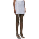 Gauntlett Cheng SSENSE Exclusive Purple V Miniskirt