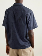 Norse Projects - Carsten Convertible-Collar Printed Cotton-Poplin Shirt - Blue