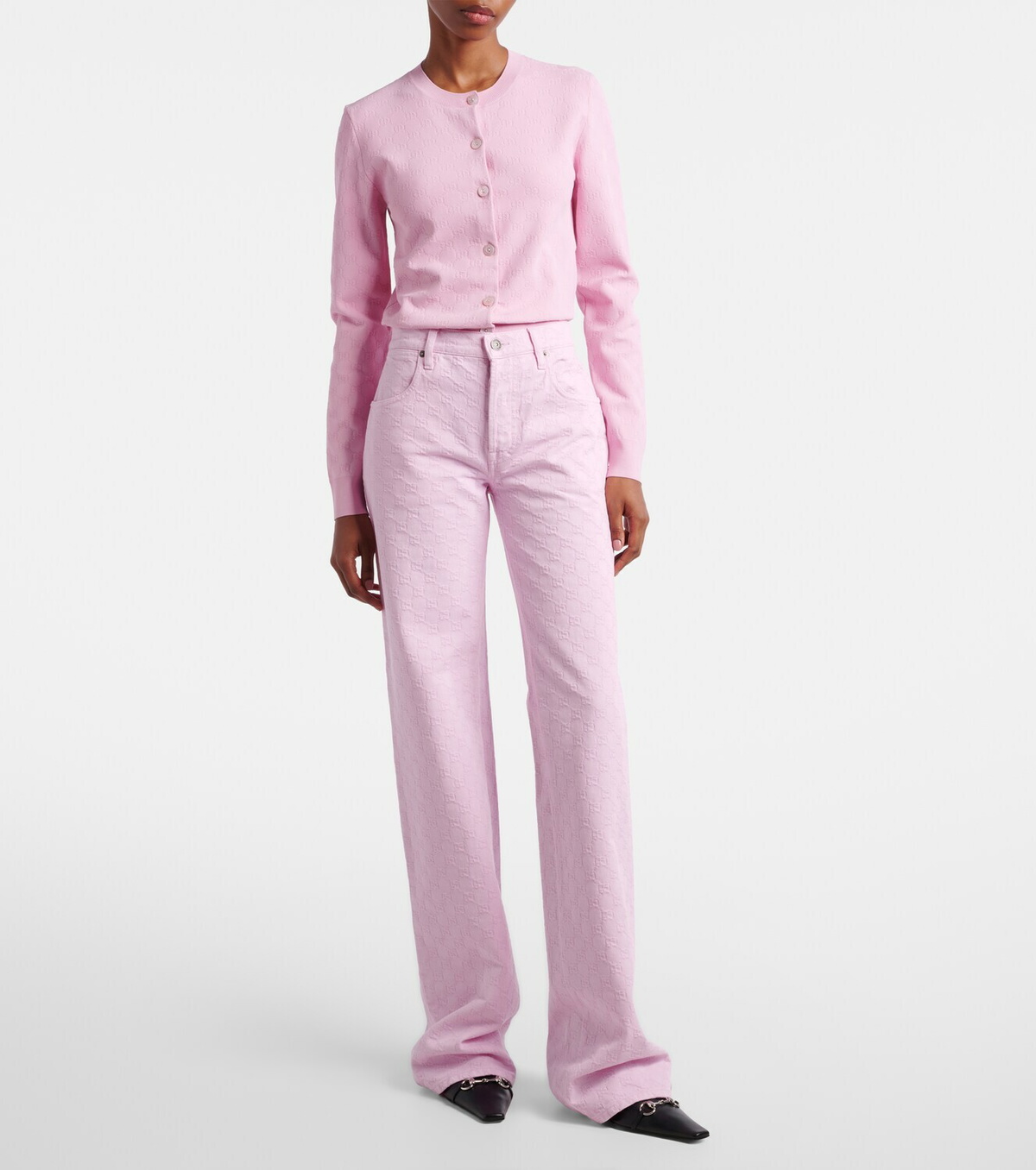 Gucci GG jacquard straight jeans