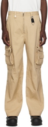 C2H4 Beige Construction Cargo Pants