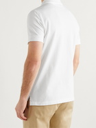 TOM FORD - Slim-Fit Logo-Embroidered Cotton-Piqué Polo Shirt - White