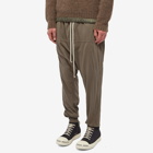 Rick Owens DRKSHDW Men's Prisoner Drawstring Pant in Dust