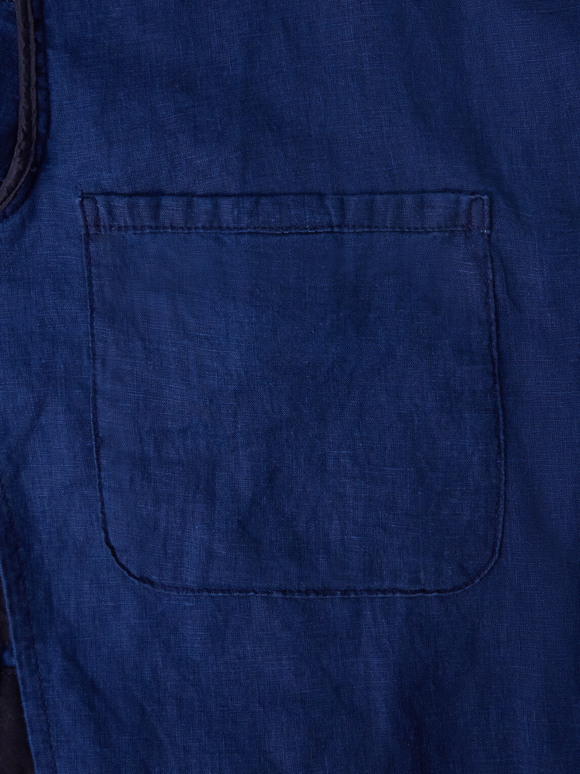 Blue Blue Japan - Nenrin Indigo-Dyed Patchwork Linen Blazer - Blue