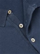 Boglioli - Garment-Dyed Cotton Polo Shirt - Blue