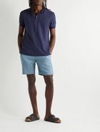 Frescobol Carioca - Felipe Straight-Leg Linen and Cotton-Blend Drawstring Shorts - Blue