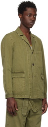 Dries Van Noten Khaki Faded Jacket