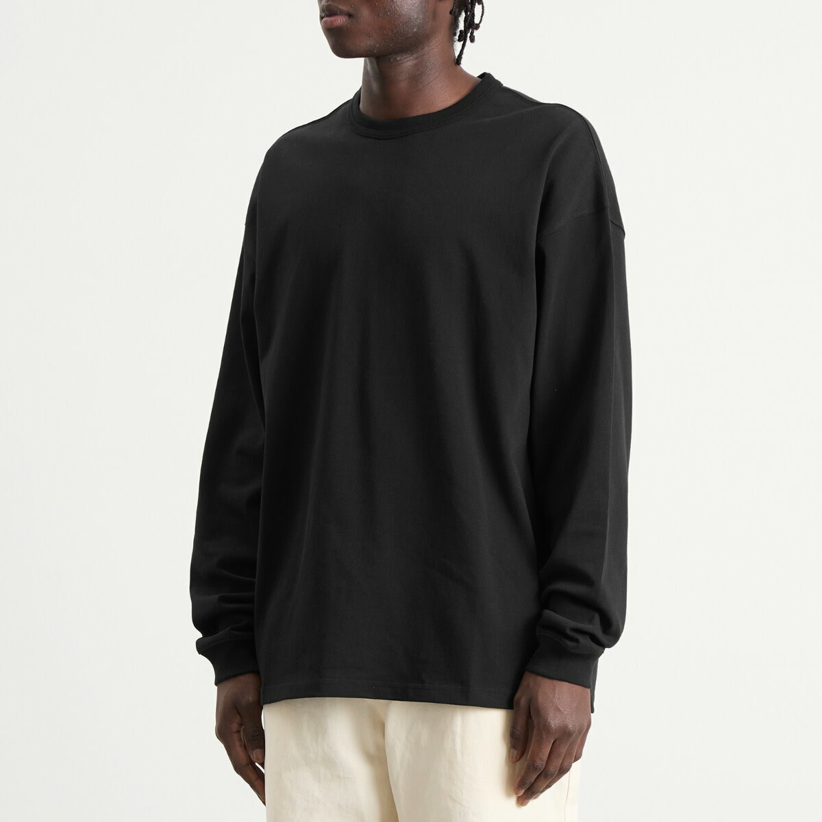 FrizmWORKS Men's OG Double Rib Longsleeve T-Shirt in Black