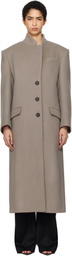 The Attico Gray Long Coat
