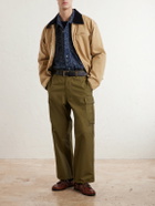 RRL - Printed Linen and Cotton-Blend Shirt - Blue