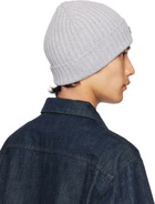 Givenchy Gray Ribbed Beanie