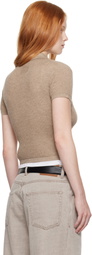 Guest in Residence Taupe Shrunken Polo