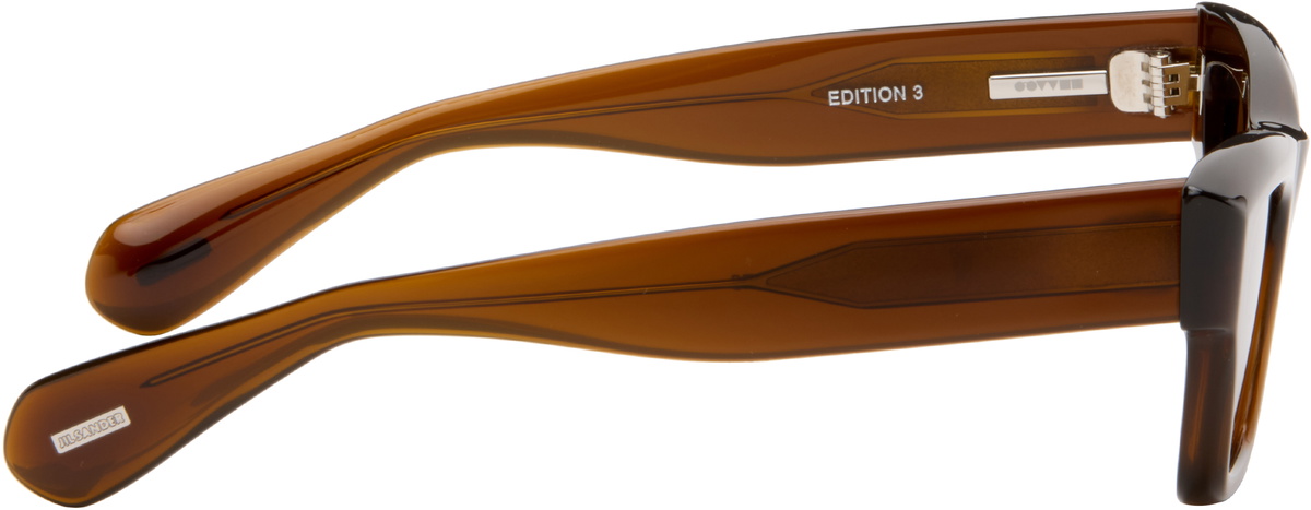 Jil Sander Brown Oliver Peoples 'Edition 3' Cat Eye Sunglasses