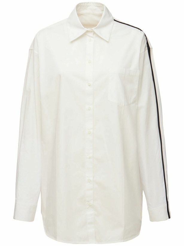 Photo: PETER DO - Cotton Blend Poplin Classic Shirt
