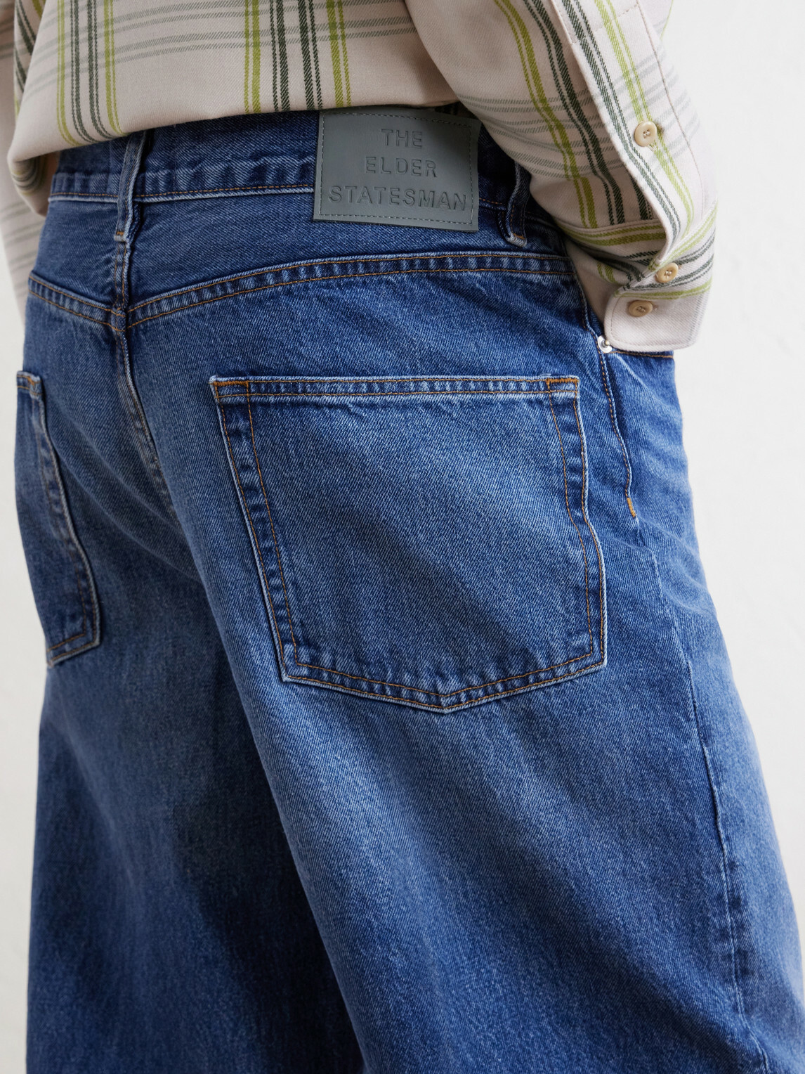 The Elder Statesman - Hunter Wide-Leg Organic Jeans - Blue