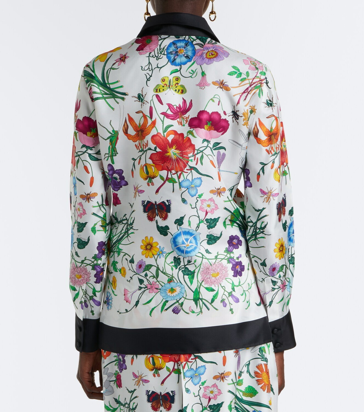 Gucci Gucci Flora silk twill shirt