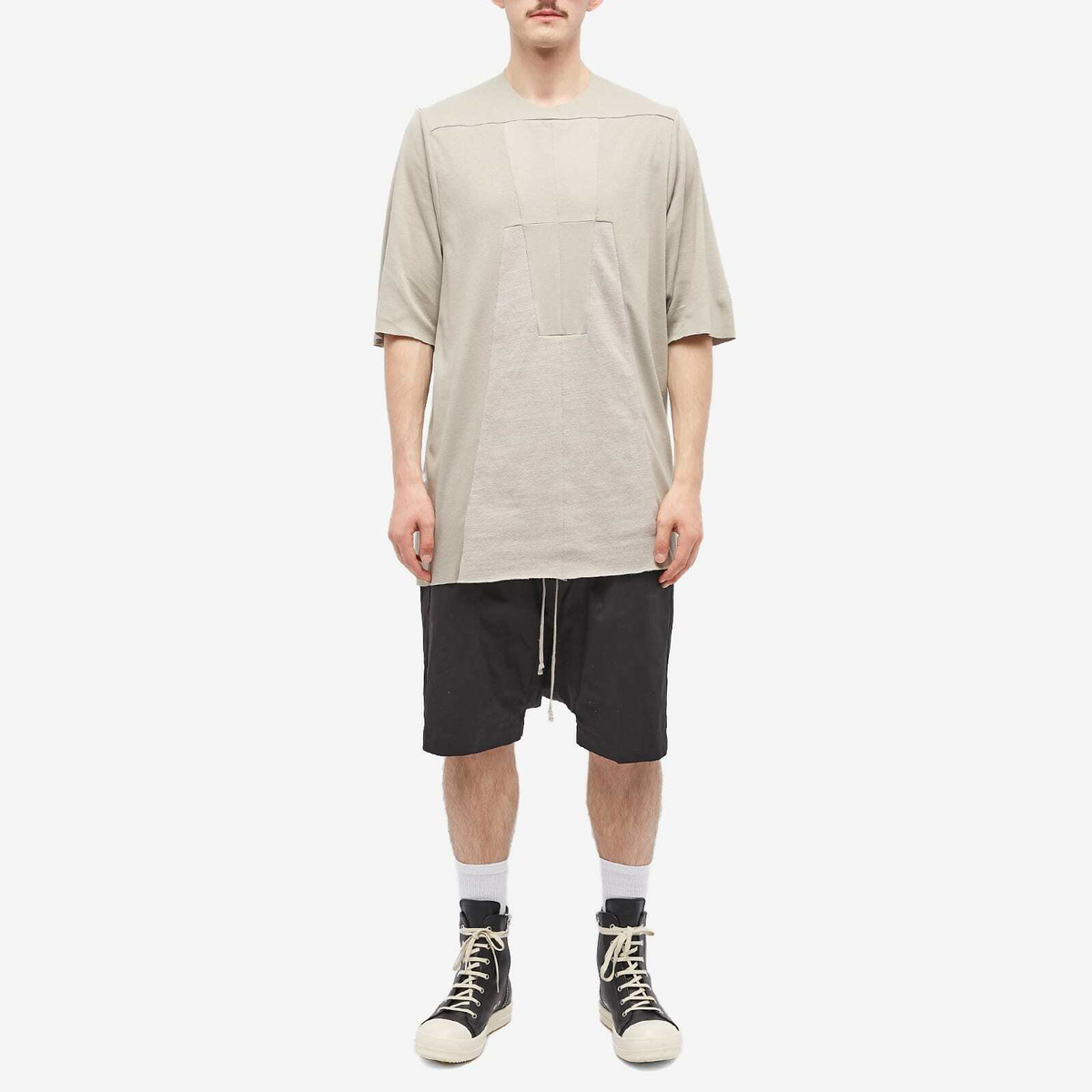 Rick Owens Men's Luxor T-Shirt in Pearl Rick Owens