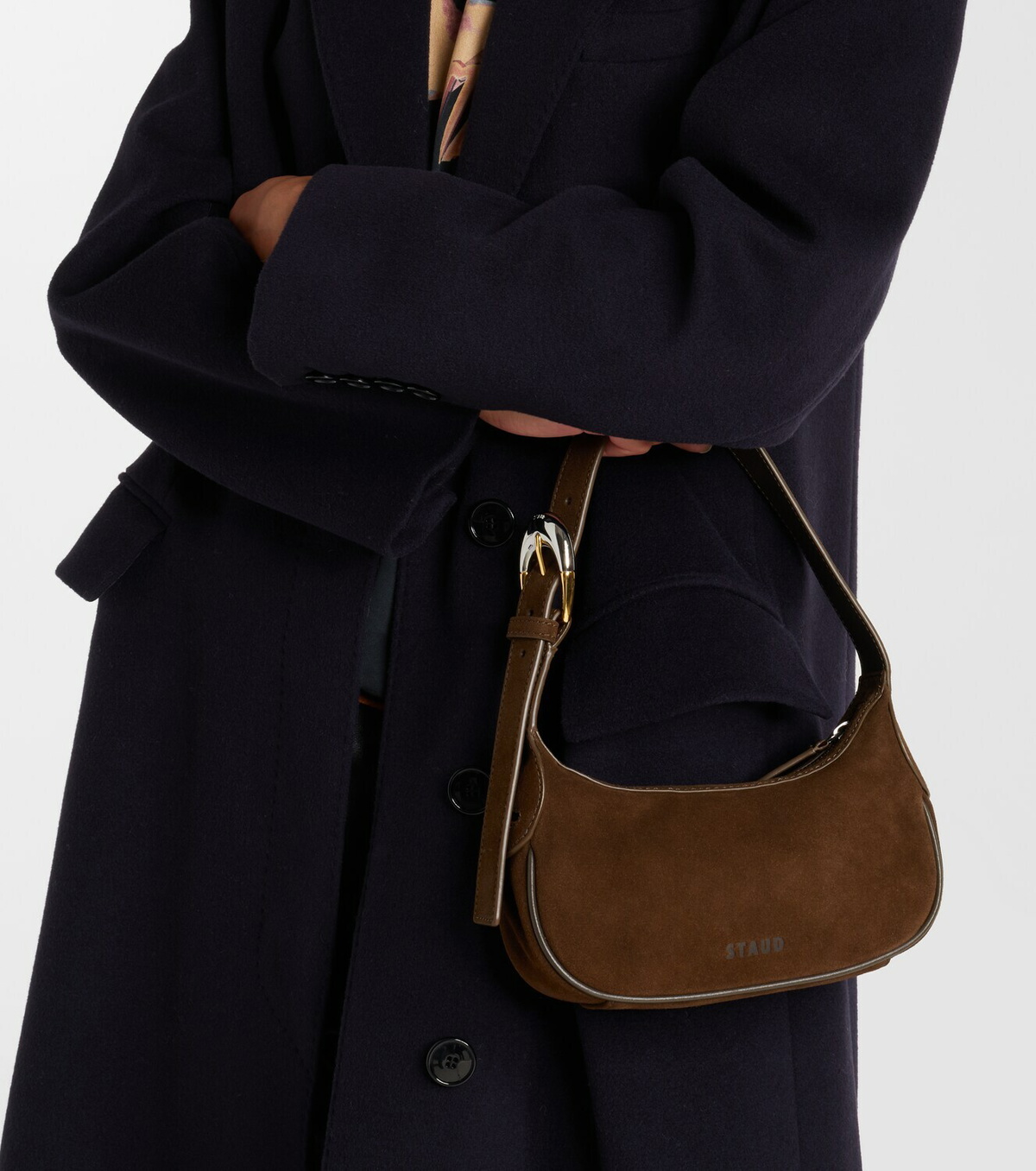 Staud Store Staud Owen suede shoulder bag Staud
