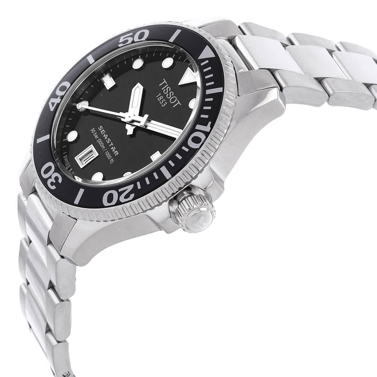 Tissot Seastar 1000 Quartz Black Dial Unisex Watch T1202101105100