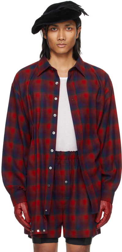 Photo: Maison Margiela Red Asymmetric Shirt